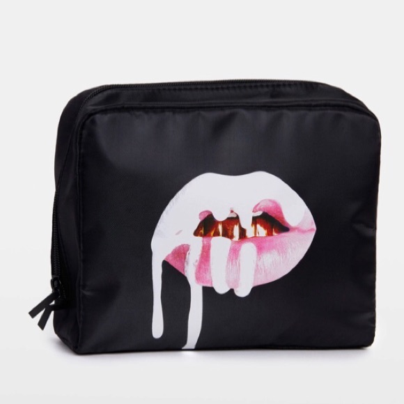 Kylie Cosmetics Handbags - Kylie Cosmetics Lips Medium Makeup Bag NWT!